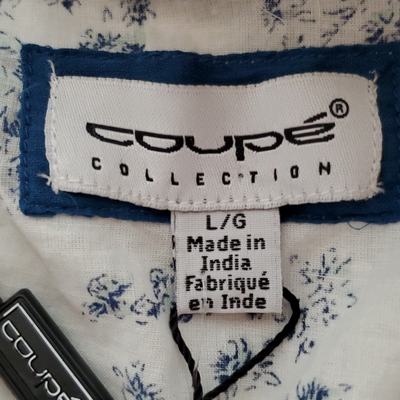 NWT Coupe light cotton floral shirt Medium Large - Picture 12 of 13